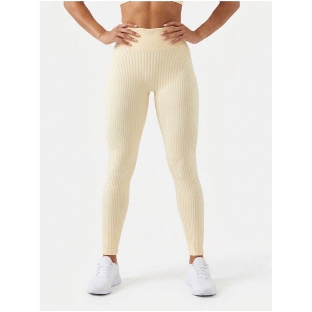 NUX Active 3x2 Ribbed high-waisted Legging NWT Size S Small